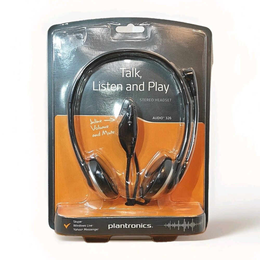 Plantronics Audio 326 Stereo Wired Over-The-Head PC Headset for the Interpreter